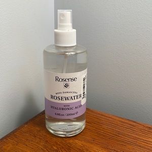 Rosense Rosa Damascena Rosewater Facial Spray with Hyaluronic Acid 6.8 oz